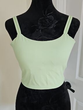 Light Green Crop Tank Top - Womens Small